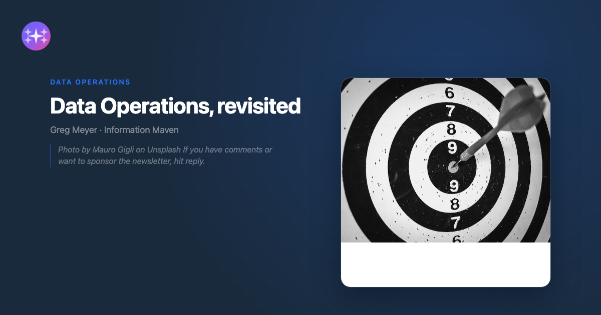 Data Operations, revisited - Information Maven