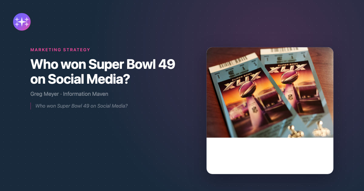 Who won Super Bowl 49 on Social Media? - Information Maven